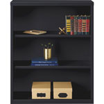 Lorell 3-Shelf Bookcase, Black view 1