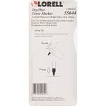 Lorell Dry/Wet Erase Fluorescent Marker, 3/PK, Assorted view 4