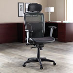 Lorell High-Back Mesh Chair 20-7/8" x 23-1/4" x 34-3/8" x42-7/8", Black view 3