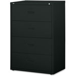 Lorell 4 Drawer Metal Lateral File Cabinet, 30