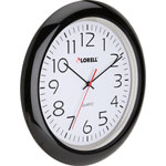 Lorell Wall Clock, 13-1/4", Arabic Numerals, Black Frame view 5