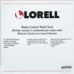 Lorell Wall Clock, 9", Arabic Numerals, White Dial/Black Frame view 1