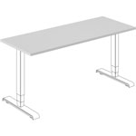 Lorell Width-Adjustable Training Table Top, Gray Rectangle Top, 60
