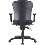 Lorell Mid-back Task Chair, 26-3/4"x26"x39-1/4"-42", Black view 3