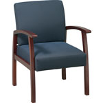 Lorell Guest Chairs, 24"x25"x35-1/2", Cherry/Midnight Blue view 4