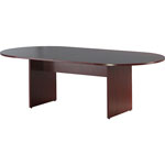 Lorell Oval Conference Tabletop, 48"x96"x1-1/4", Mahogany view 4