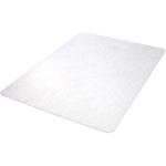 Lorell Chairmat, Hard Floor, Wide 46"x60", Clear view 5