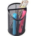 Lorell Mesh Pencil Cup, Divided, 4-1/10