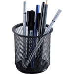 Lorell Mesh Pencil Cup Holder, Black view 1