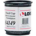 Lorell Mesh Pencil Cup Holder, Black view 2
