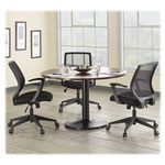 Lorell Executive Mid-back Work Chair, Black view 4