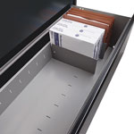 Lorell 3-Drawer Lateral File, Black view 1