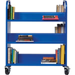 Lorell Book Cart, Double-sided, 6 Shelves, 38