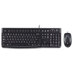 Logitech MK120 Wired Keyboard + Mouse Combo, USB 2.0, Black view 1