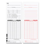 Lathem Time Time Clock Cards for Lathem Time 7000E/7500E, Two Sides, 3.38 x 8.78, 100/Pack view 1