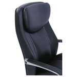 La-Z-Boy Commercial 2000 Big and Tall Executive Chair with Dynamic Lumbar Support, Up to 400 lbs., Black Seat/Back, Silver Base view 2
