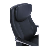 La-Z-Boy Commercial 2000 High-Back Executive Chair, Supports up to 300 lbs., Black Seat/Black Back, Silver Base view 4