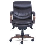 La-Z-Boy Woodbury Mid-Back Executive Chair, Supports up to 300 lbs., Brown Seat/Brown Back, Weathered Sand Base view 1
