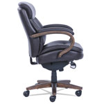 La-Z-Boy Woodbury Mid-Back Executive Chair, Supports up to 300 lbs., Brown Seat/Brown Back, Weathered Sand Base view 2