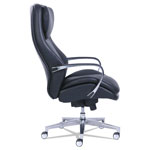 La-Z-Boy Commercial 2000 Big and Tall Executive Chair, Supports up to 400 lbs., Black Seat/Black Back, Silver Base view 2