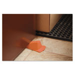 Master Caster Giant Foot Doorstop, No-Slip Rubber Wedge, 3.5w x 6.75d x 2h, Safety Orange view 2