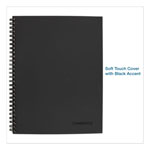Cambridge Wirebound Business Notebook, Wide/Legal Rule, Black Cover, 11 x 8.5, 80 Sheets view 1