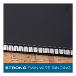 Cambridge Wirebound Business Notebook, Wide/Legal Rule, Black Cover, 8 x 5, 80 Sheets view 3