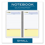 Cambridge Wirebound Guided Business Notebook, QuickNotes, Dark Gray Cover, 8 x 5, 80 Sheets view 4