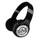 Morpheus 360® SERENITY Stereo Wireless Headphones with Microphone, 3 ft Cord, Black/Silver view 1