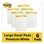 Post-it® Vertical-Orientation Self-Stick Easel Pad Value Pack, Unruled, 30 White 25 x 30 Sheets, 6/Carton view 3