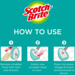 Scotch Brite® Bath Scrubber Refills, 6/Carton view 1