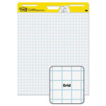 Post-it® Vertical-Orientation Self-Stick Easel Pads, Quadrille Rule (1 sq/in), 30 White 25 x 30 Sheets, 2/Carton view 4