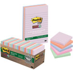 3M Super Sticky Pads, 90 Sheets/PK, 3" x 3" 6/PK, Natures Hues view 1