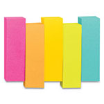 Post-it® Page Flag Markers, Assorted Brights, 100 Strips/Pad, 5 Pads/Pack view 2