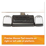 3M Knob Adjust Keyboard Tray With Highly Adjustable Platform, Black view 4