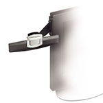 3M Swing Arm Copyholder, Adhesive Monitor Mount, 30 Sheet Capacity, Plastic, Black/Silver Clip view 3