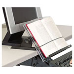 3M In-Line Adjustable Desktop Copyholder,150 Sheet Capacity, Plastic, Black/Clear view 5