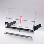 3M In-Line Freestanding Copyholder, 300 Sheet Capacity, Plastic, Black/Clear view 4