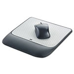 3M Mouse Pad with Precise Mousing Surface and Gel Wrist Rest, 8.5 x 9, Gray/Black view 1