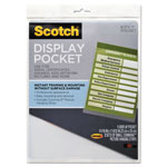 Scotch™ Display Pocket, Removable Interlocking Fasteners, Plastic, 8-1/2 x 11, Clear orginal image