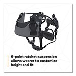 3M SecureFit X5000 Series Safety Helmet, 6-Point Pressure Diffusion Ratchet Suspension, White view 2