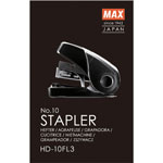 MAX Flat Clinch Mini Stapler - 25 Sheets Capacity - Black view 1