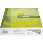 Nature Saver 01051 Classification Folder, Letter, 2 Partitions, Red view 3