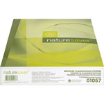 Nature Saver Classification Folder, Letter, Recycled, 2-Div, 10/BX, GYGN view 4
