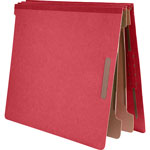 Nature Saver Classification Folder, End Tab, Letter, 2-Div, 10/BX, Red view 5