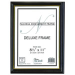 Nudell Plastics Deluxe Wood Document Frame, Plastic Face, 8-1/2 x 11, Black view 1