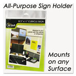 Nudell Plastics Clear Plastic Sign Holder, All-Purpose, 8 1/2 x 11 view 2