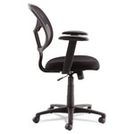 OIF Swivel/Tilt Mesh Task Chair with Adjustable Arms, Supports up to 250 lbs., Black Seat/Black Back, Black Base view 1