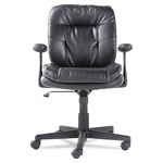 OIF Executive Bonded Leather Swivel/Tilt Chair, Supports up to 250 lbs, Black Seat/Back/Base view 4
