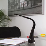 OttLite Wellness Desk Lamp - LED Bulb - Rechargeable Battery, USB Charging - Desk Mountable - Black - for Home, Kitchen, Table view 5
